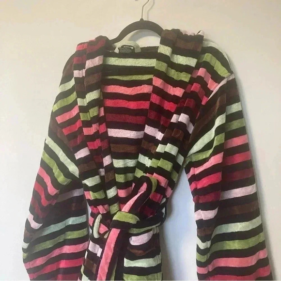 Sonia Ryliel Maison Striped Bathrobe with Hood - Picture 8 of 9